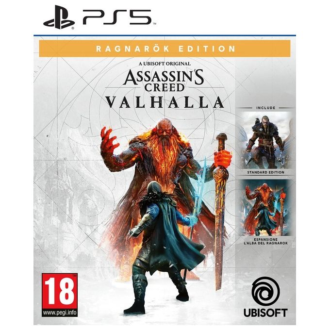 Ubisoft Assassin's Creed Valhalla Ragnarok Edition Videogioco PS5 Avventura include DLC L'alba del Ragnarok Blu-ray ITA