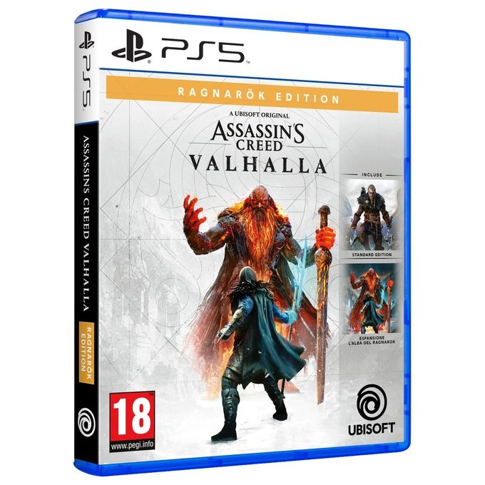 Ubisoft Assassin's Creed Valhalla Ragnarok Edition Videogioco PS5 Avventura include DLC L'alba del Ragnarok Blu-ray ITA
