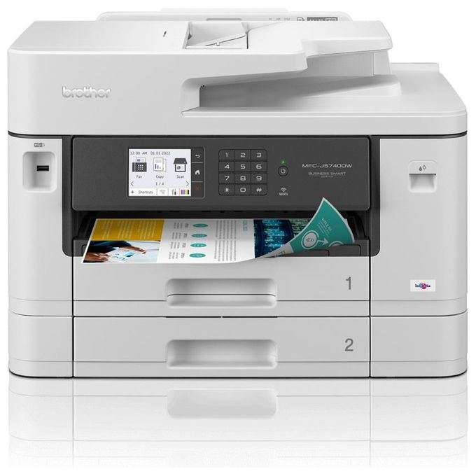 Brother MFC-J5740DW Stampante Multifunzione Inkjet A3 28 ppm Wi-Fi LAN USB Fronte Retro Touchscreen colore Bianco