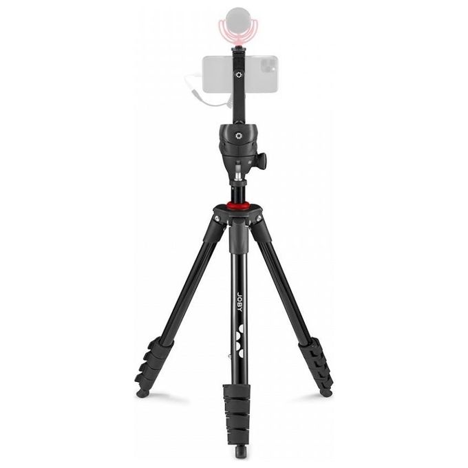 Joby JB01762 Compact Action Kit Treppiede Smartphone Fotocamera Testa a Sfera 1.5 Kg 155 cm colore Nero