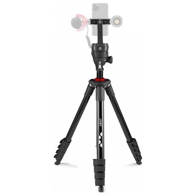 Joby JB01762 Compact Action Kit Treppiede Smartphone Fotocamera Testa a Sfera 1.5 Kg 155 cm colore Nero