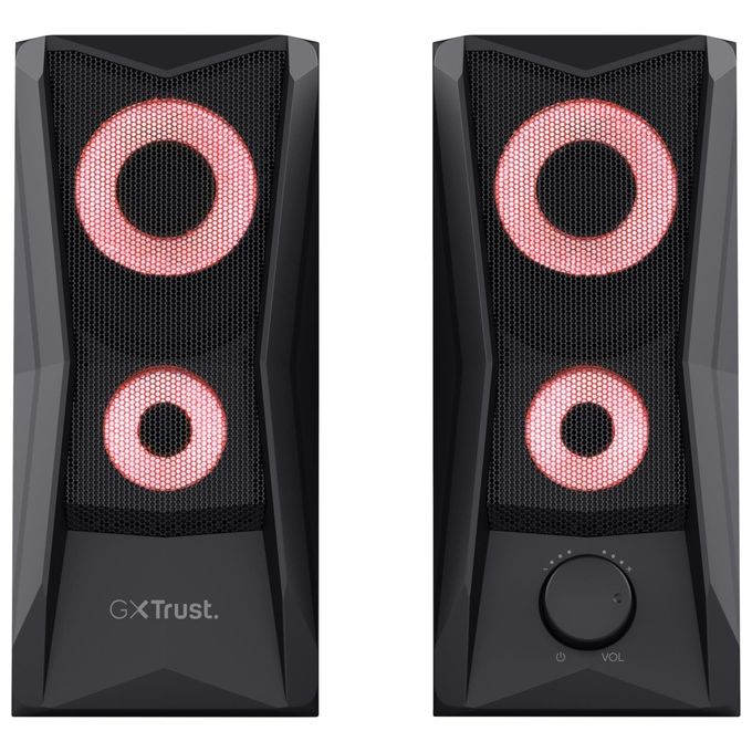 Trust GXT 606 JAVV Casse PC Gaming 2.0 Canali 12W Alimentazione USB Ingresso AUX colore Nero