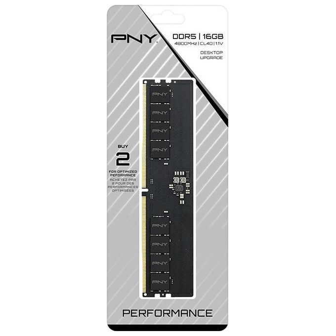PNY MD16GSD54800-TB Performance Modulo RAM DDR5 16GB 4800MHz DIMM 288-pin CL40 1.1V colore Nero