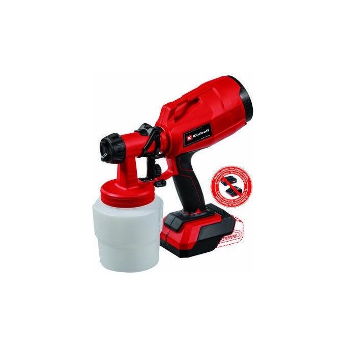 Einhell TC-SY 18-60 LI-SOLO Power X-Change Pistola a Spruzzo a Batteria 18V 650 ml-min Ugelli 2,0 mm e 2,5 mm Senza Batteria