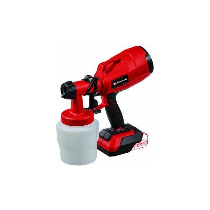 Einhell TC-SY 18-60 LI-SOLO Power X-Change Pistola a Spruzzo a Batteria 18V 650 ml-min Ugelli 2,0 mm e 2,5 mm Senza Batteria