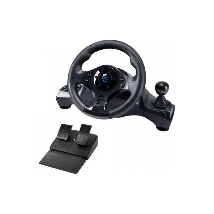 Subsonic SA5156-NG SUPERDRIVE Volante da Corsa con Pedali e Cambio 270° Vibrazione Regolabile USB PC PlayStation 4 Xbox One Xbox Series X colore Nero