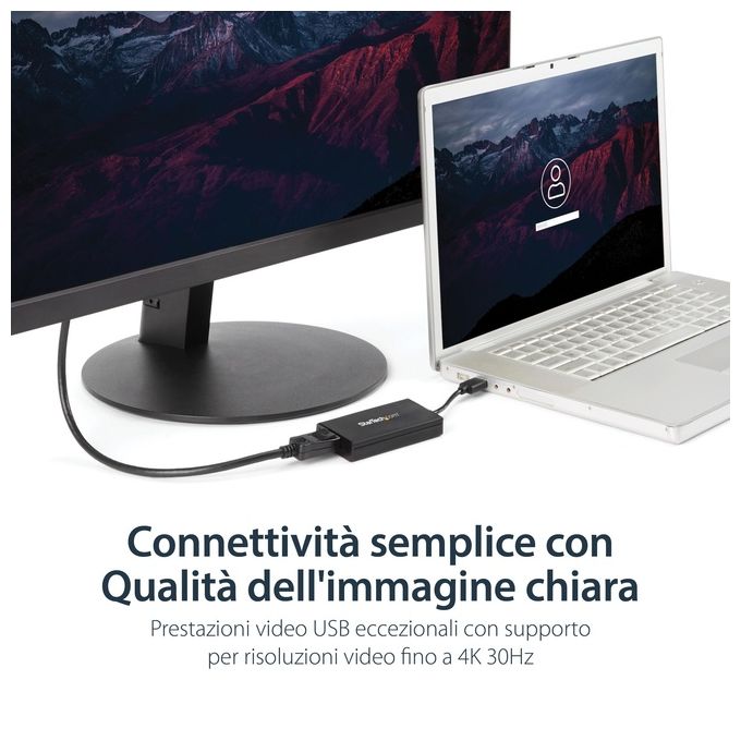 StarTech.com Adattatore Convertitore Usb3.0 a Displayport Ultra hd 4k