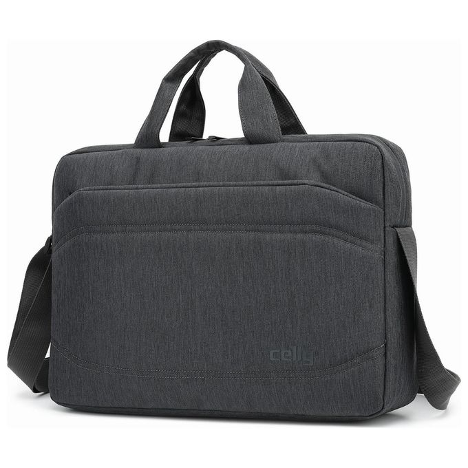 Celly MESSENGERBAGGR Borsa Messenger per Notebook fino a 15,6'' Poliestere 6 Scomparti Tracolla Impermeabile colore Grigio