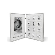 Zilverstad 7614231 My First Year Cornice per foto multipla 13 foto 1 grande 12 piccole colore Argento