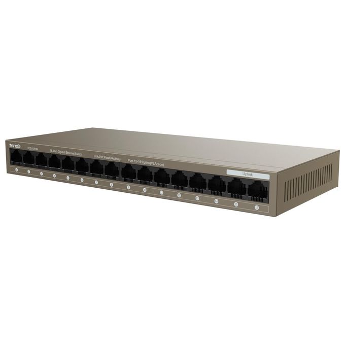 Tenda TEG1016M Switch Non Gestito 16 Porte Gigabit Ethernet 10 100 1000 Mbps 32 Gbps Rack