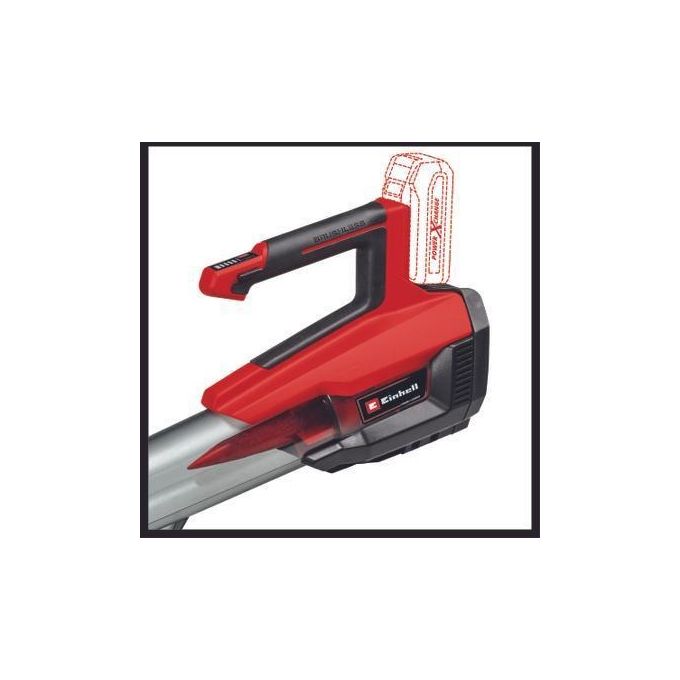 Einhell GP-LB 18-200 Power X-Change Soffiatore per Foglie a Batteria 18V Brushless 200 km-h 670 m³-h colore Nero Rosso