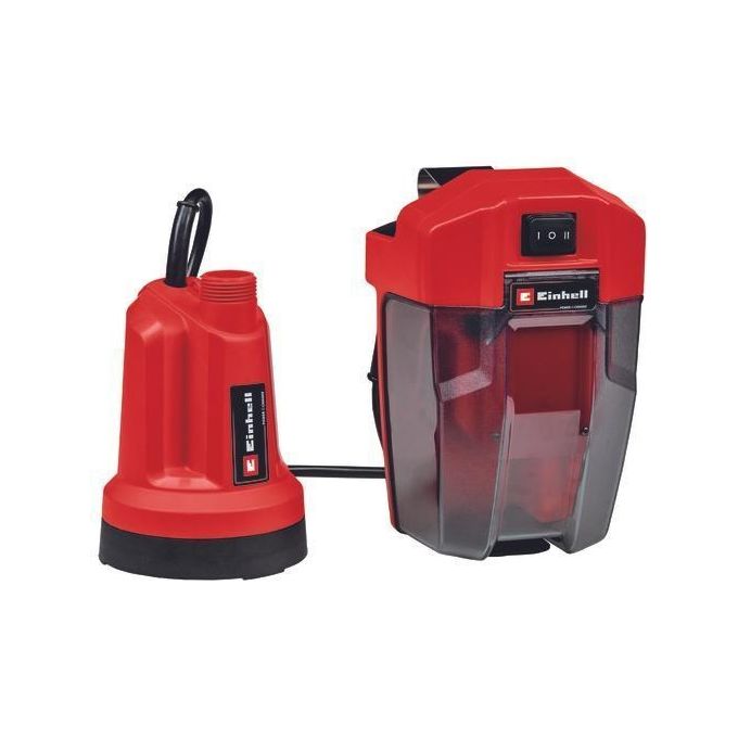 Einhell 4181560 GE-SP 18 LL Li - Solo Pompa per acque chiare a batteria 4500 l-h 18 V colore Nero Rosso