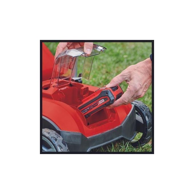 Einhell 3420604 Power X-Change Scarificatore a Batteria 18 V Motore Brushless Larghezza 28 cm 3 Regolazioni Profondita' Colore Nero Rosso