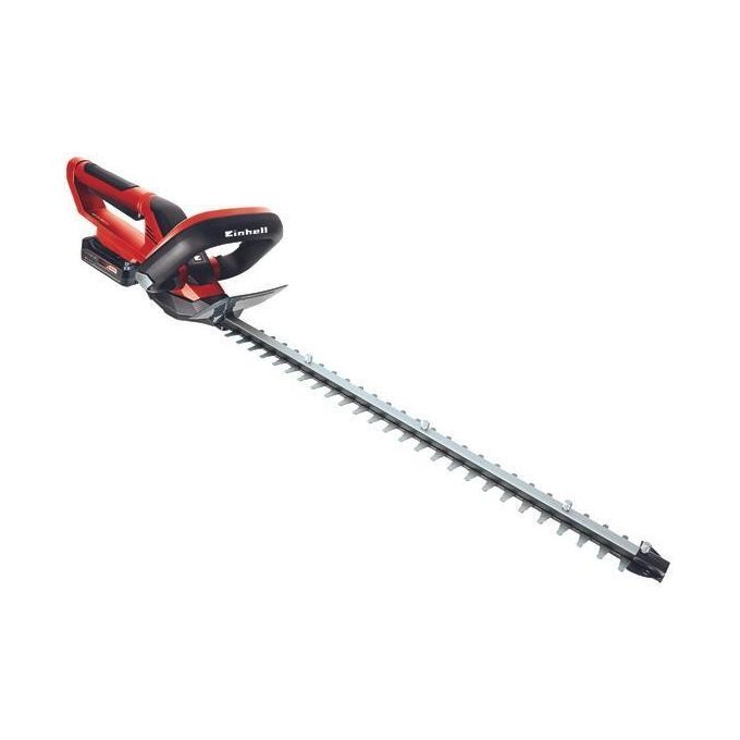 Einhell 3410506 GE-CH 1855-1 Li Kit Tagliasiepi a batteria 18 V 2,5 Ah lama 55 cm impugnatura regolabile colore Nero Rosso
