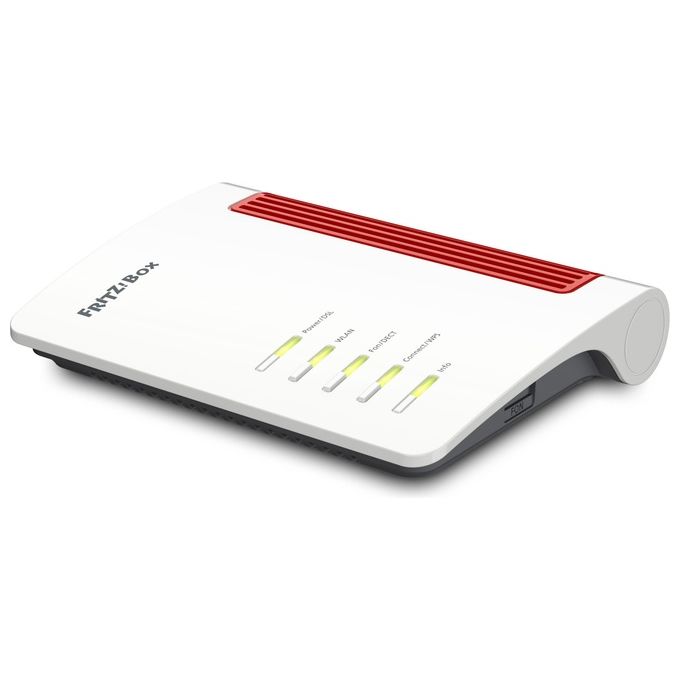 Fritz! FRITZ!BOX 7510 EDITION INTERNATIONAL Modem Router Wi-Fi 6 ADSL VDSL 600 Mbit-s Banda Singola 2.4 GHz Mesh Base DECT colore Bianco