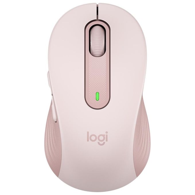 Logitech 910-006254 Signature M650 Mouse Wireless Bluetooth 2.4 GHz 4000 DPI 5 Pulsanti Silenzioso con Ricevitore Nano colore Rosa