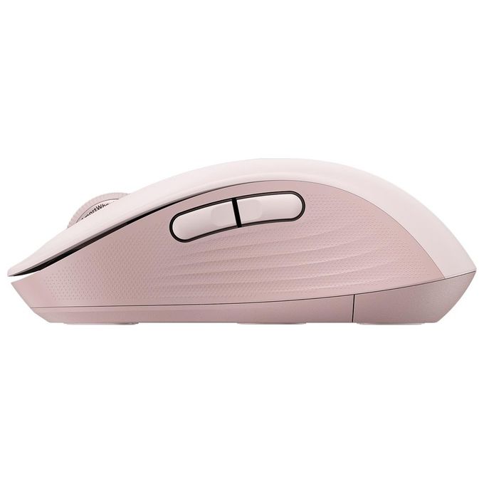 Logitech 910-006254 Signature M650 Mouse Wireless Bluetooth 2.4 GHz 4000 DPI 5 Pulsanti Silenzioso con Ricevitore Nano colore Rosa