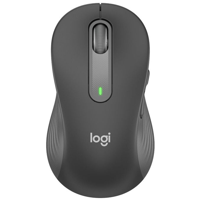 Logitech 910-006239 Signature M650 L Mouse Wireless per Mancini Bluetooth Ottico 2000 DPI SilentTouch colore Grafite