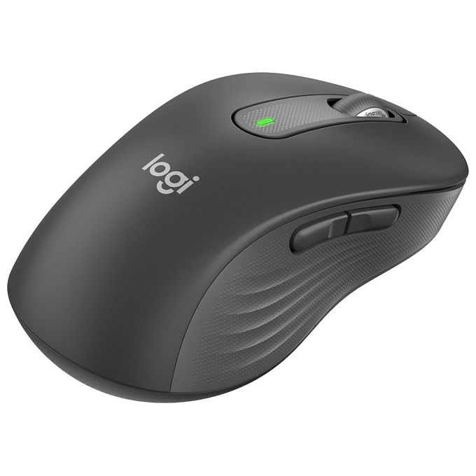 Logitech 910-006239 Signature M650 L Mouse Wireless per Mancini Bluetooth Ottico 2000 DPI SilentTouch colore Grafite