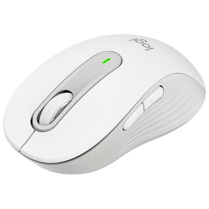 Logitech 910-006255 Signature M650 Mouse Wireless Bluetooth Ottico 2000 DPI Clic Silenziosi colore Bianco