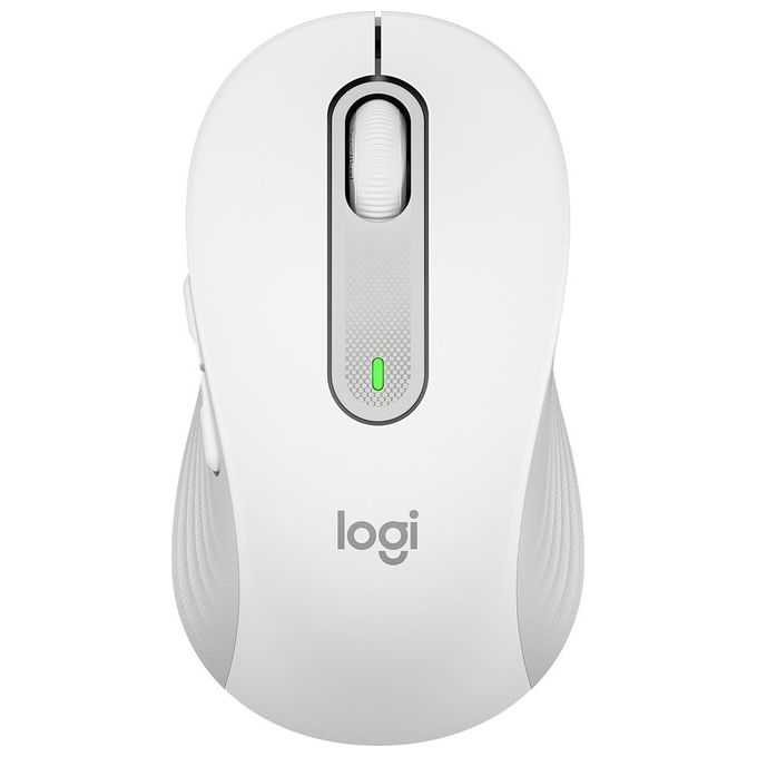 Logitech 910-006255 Signature M650 Mouse Wireless Bluetooth Ottico 2000 DPI Clic Silenziosi colore Bianco
