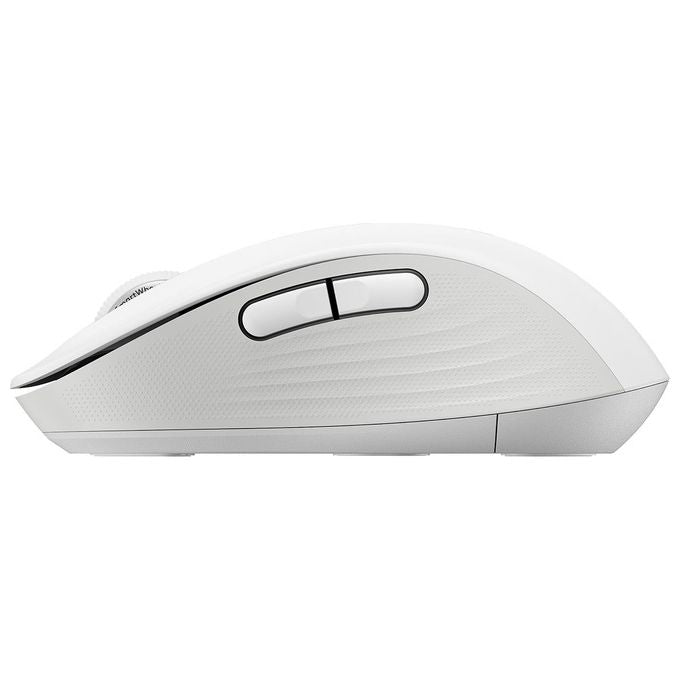Logitech 910-006255 Signature M650 Mouse Wireless Bluetooth Ottico 2000 DPI Clic Silenziosi colore Bianco