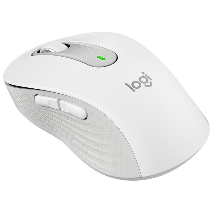 Logitech 910-006255 Signature M650 Mouse Wireless Bluetooth Ottico 2000 DPI Clic Silenziosi colore Bianco