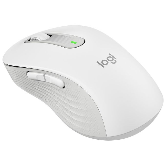 Logitech 910-006238 Signature M650 L Mouse Wireless Scrolling Intelligente 4000 DPI Connettivita' Bluetooth e Logi Bolt Batteria 24 Mesi Clic Silenziosi colore Bianco