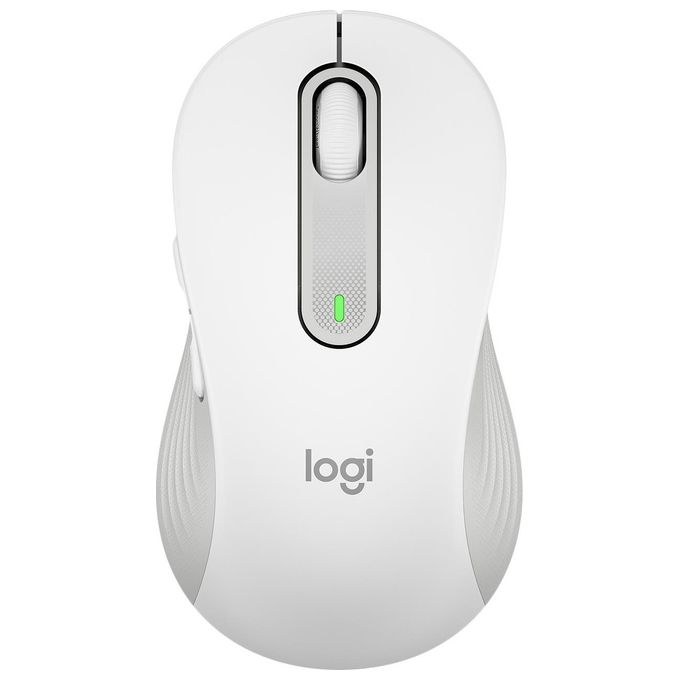 Logitech 910-006238 Signature M650 L Mouse Wireless Scrolling Intelligente 4000 DPI Connettivita' Bluetooth e Logi Bolt Batteria 24 Mesi Clic Silenziosi colore Bianco