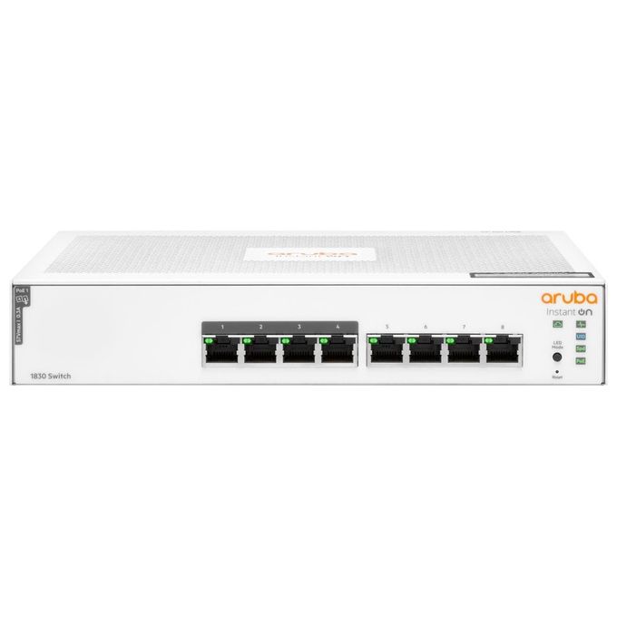 Aruba a Hewlett Packard Enterprise 24G 2SFP Aruba Instant On 1830 Switch Gestito L2 24 porte Gigabit 10-100-1000 2 SFP colore Nero