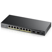 Zyxel GS1100-10HP-EU0102F GS1100-10HP v2 Switch Non Gestito 8 Porte Gigabit Ethernet PoE+ 2 Porte SFP Nero
