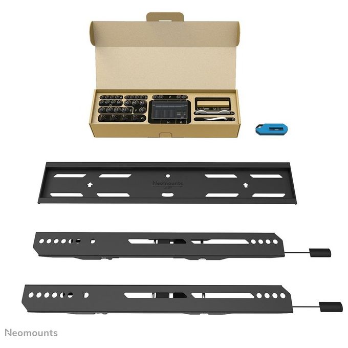 Neomounts 12597259000 WL30S-850BL14 Supporto TV da Parete Fisso per Schermi 32''-65'' fino a 60 Kg Compatibilita' VESA 100x100-400x400 mm Sistema Magnetico Pull and Release colore Nero