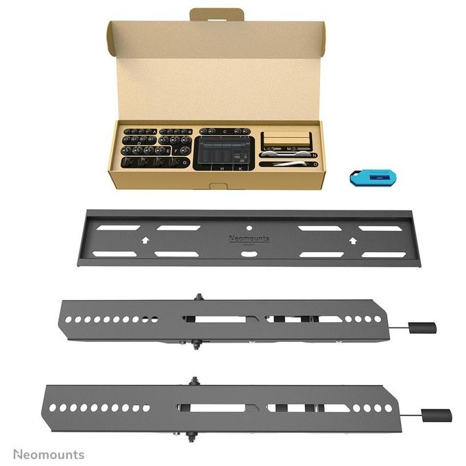 Neomounts WL35S-850BL14 Supporto a Parete Inclinabile per TV fino a 65'' Compatibile VESA 100x100 a 400x400 mm con Sistema Magnetico Pull and Release colore Nero