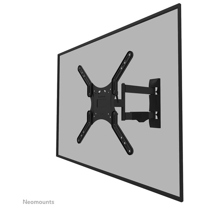 Neomounts WL40-550BL14 Supporto TV a Parete Full Motion per Schermi 40-55 Pollici VESA 100x100 a 400x400 Inclinabile e Girevole con Sistema Easy Release colore Nero