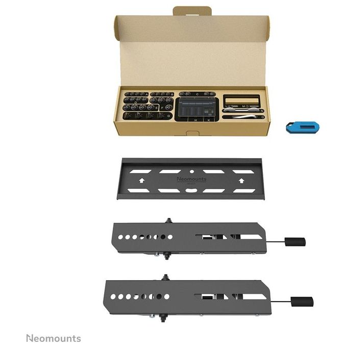 Neomounts WL35S-850BL12 Supporto da Parete Inclinabile per TV 24-55'' VESA 200x200 50 Kg colore Nero