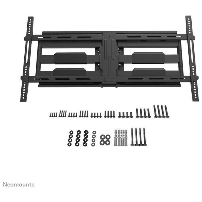 Neomounts WL40-550BL18 Supporto TV a parete Full Motion per schermi 43-75'' con regolazione inclinazione e rotazione fino a 54° e gestione cavi integrata colore Nero