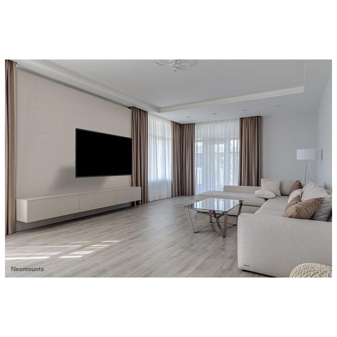 Neomounts WL40-550BL18 Supporto TV a parete Full Motion per schermi 43-75'' con regolazione inclinazione e rotazione fino a 54° e gestione cavi integrata colore Nero