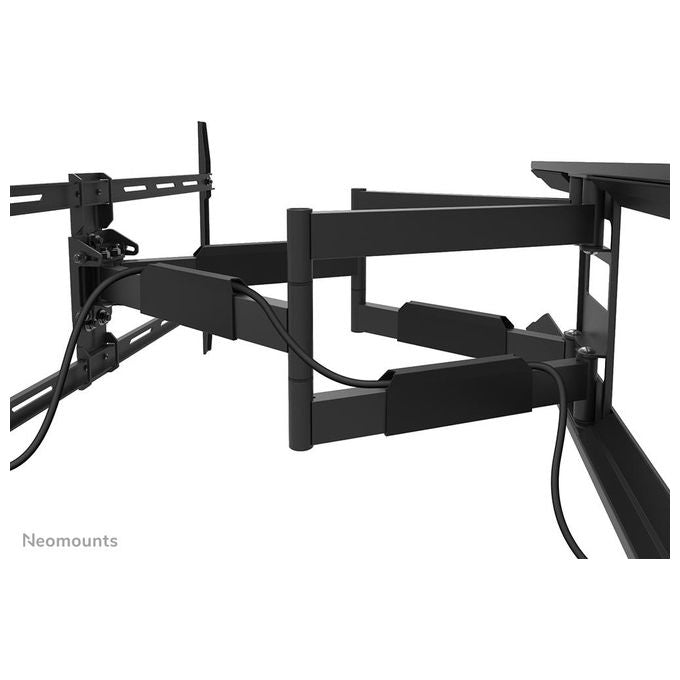 Neomounts WL40-550BL18 Supporto TV a parete Full Motion per schermi 43-75'' con regolazione inclinazione e rotazione fino a 54° e gestione cavi integrata colore Nero