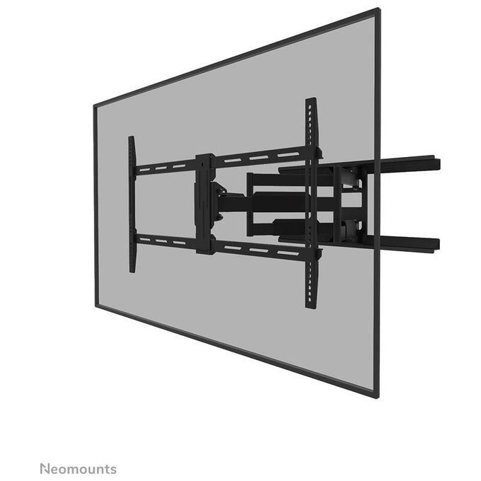 Neomounts WL40-550BL18 Supporto TV a parete Full Motion per schermi 43-75'' con regolazione inclinazione e rotazione fino a 54° e gestione cavi integrata colore Nero
