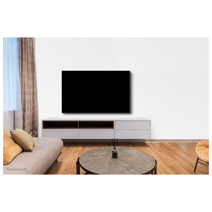 Neomounts WL30S-850BL18 Supporto TV a Parete Fisso per Schermi 43''-86'' VESA 100x100-800x400 mm Regolazione Altezza 0-20 mm Distanza dal Muro 3.3 cm colore Nero