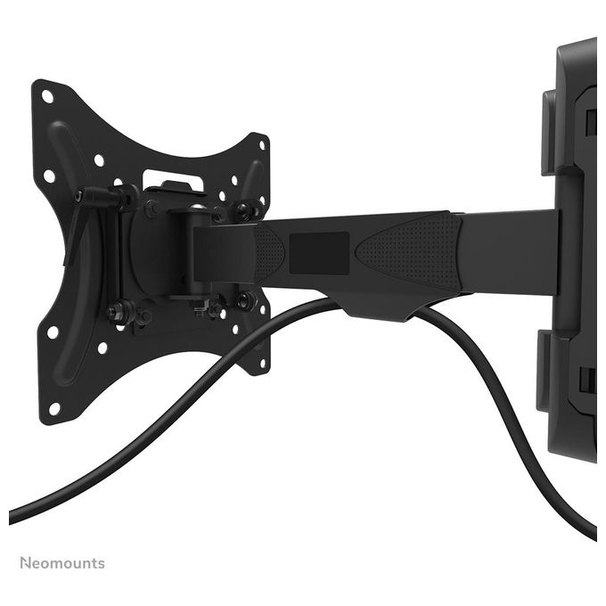 Neomounts WL40-540BL12 Supporto TV a parete Movimento completo Schermi 32-55'' VESA 100x100-200x200 Inclinazione -2°-+12° Rotazione 30° colore Nero