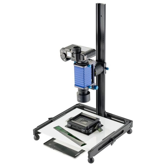 Novoflex MS-FILMCOP Duplicatore di Diapositive e Negativi per MS-MACRO-REPRO con Maschere 5x5 cm e 24x36 mm colore Nero
