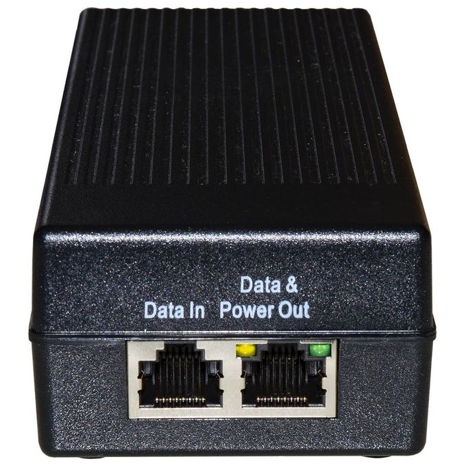 LINK LKIPOE75 Iniettore Gigabit Poe+ 802.3bt 75 Watt Uscita 45-54 V DC colore Nero