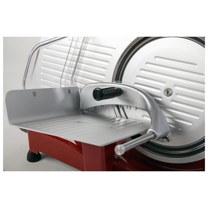 RGV VINTAGE 250 Affettatrice Elettrica Lama 25 cm 140 W Lama Acciaio Inox Affilatoio Fisso colore Rosso