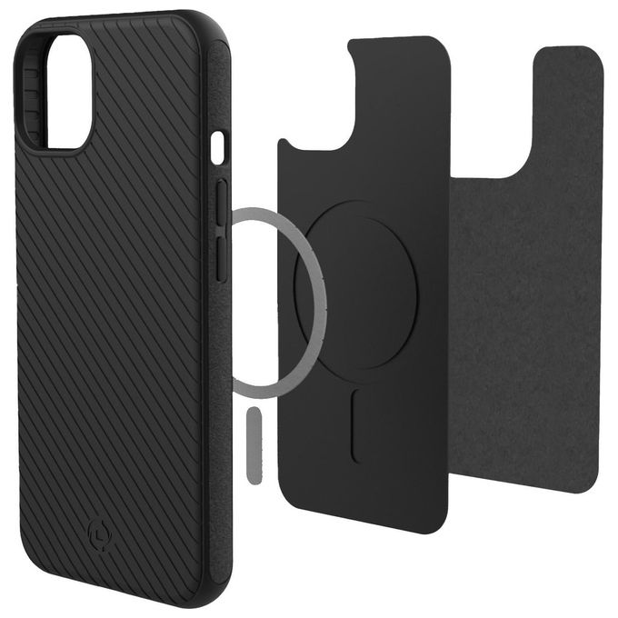 Celly Ultramag Cover per iPhone 12-12 Pro Nero