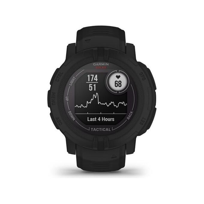 Garmin 010-02627-03 Instinct 2 Solar Tactical Edition Smartwatch GPS 45mm 0.9'' MIP ANT+ NFC Bluetooth colore Nero
