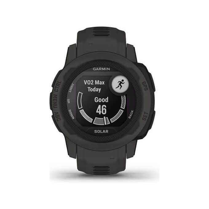 Garmin 010-02564-00 Instinct 2S Solar Smartwatch Rugged Design Ricarica Solare Autonomia 51 Giorni GPS Cardio SpO2 Garmin Pay Connect IQ colore Grigio Ardesia