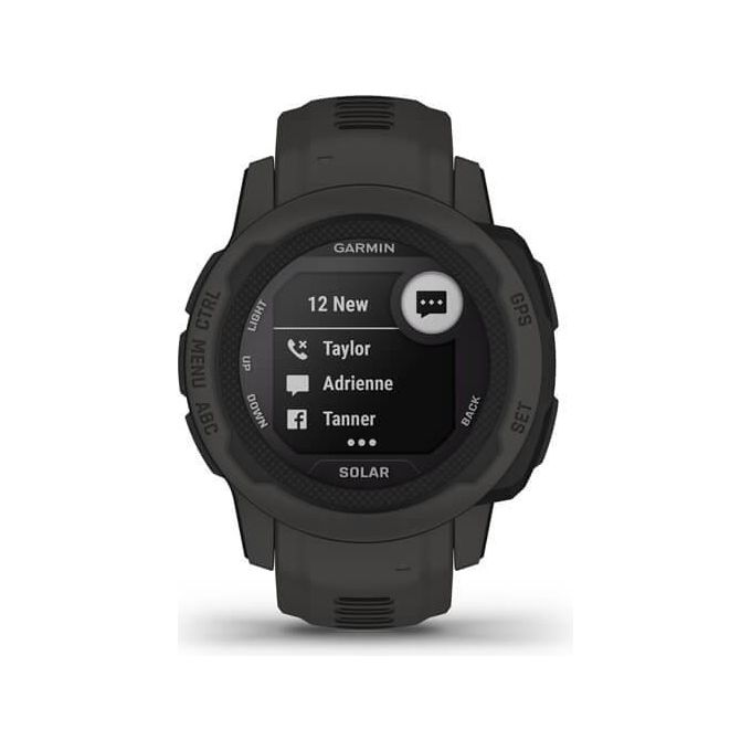 Garmin 010-02564-00 Instinct 2S Solar Smartwatch Rugged Design Ricarica Solare Autonomia 51 Giorni GPS Cardio SpO2 Garmin Pay Connect IQ colore Grigio Ardesia