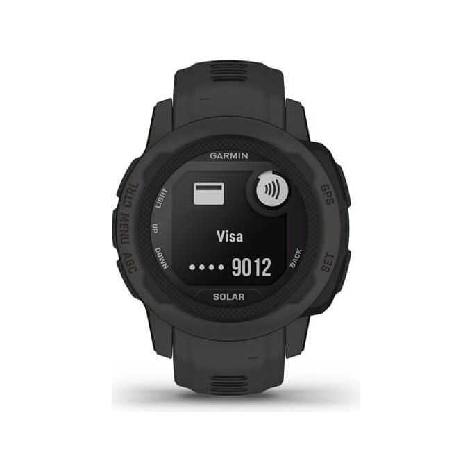 Garmin 010-02564-00 Instinct 2S Solar Smartwatch Rugged Design Ricarica Solare Autonomia 51 Giorni GPS Cardio SpO2 Garmin Pay Connect IQ colore Grigio Ardesia