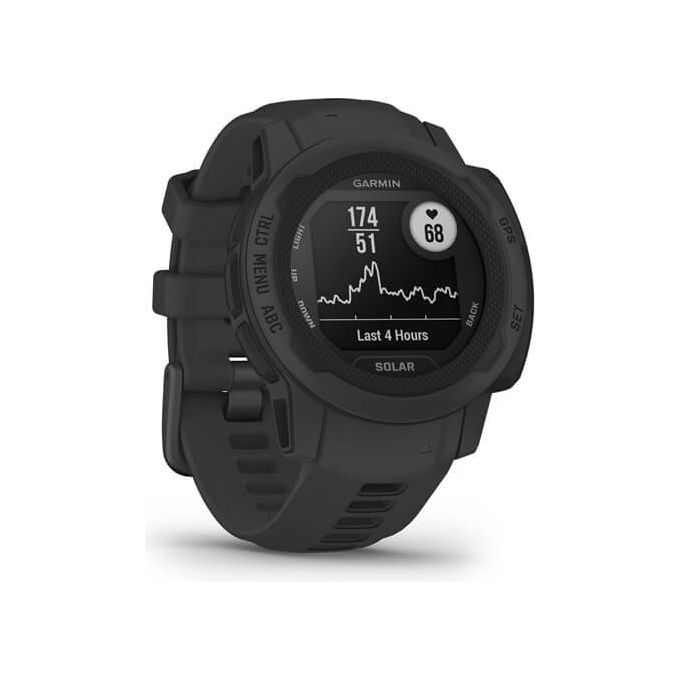 Garmin 010-02564-00 Instinct 2S Solar Smartwatch Rugged Design Ricarica Solare Autonomia 51 Giorni GPS Cardio SpO2 Garmin Pay Connect IQ colore Grigio Ardesia